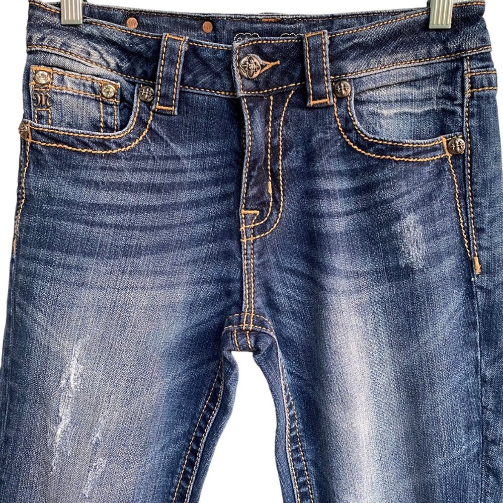 Miss Me JE5014F432 Flare Jeans Distressed Dark 26 - Picture 6 of 16